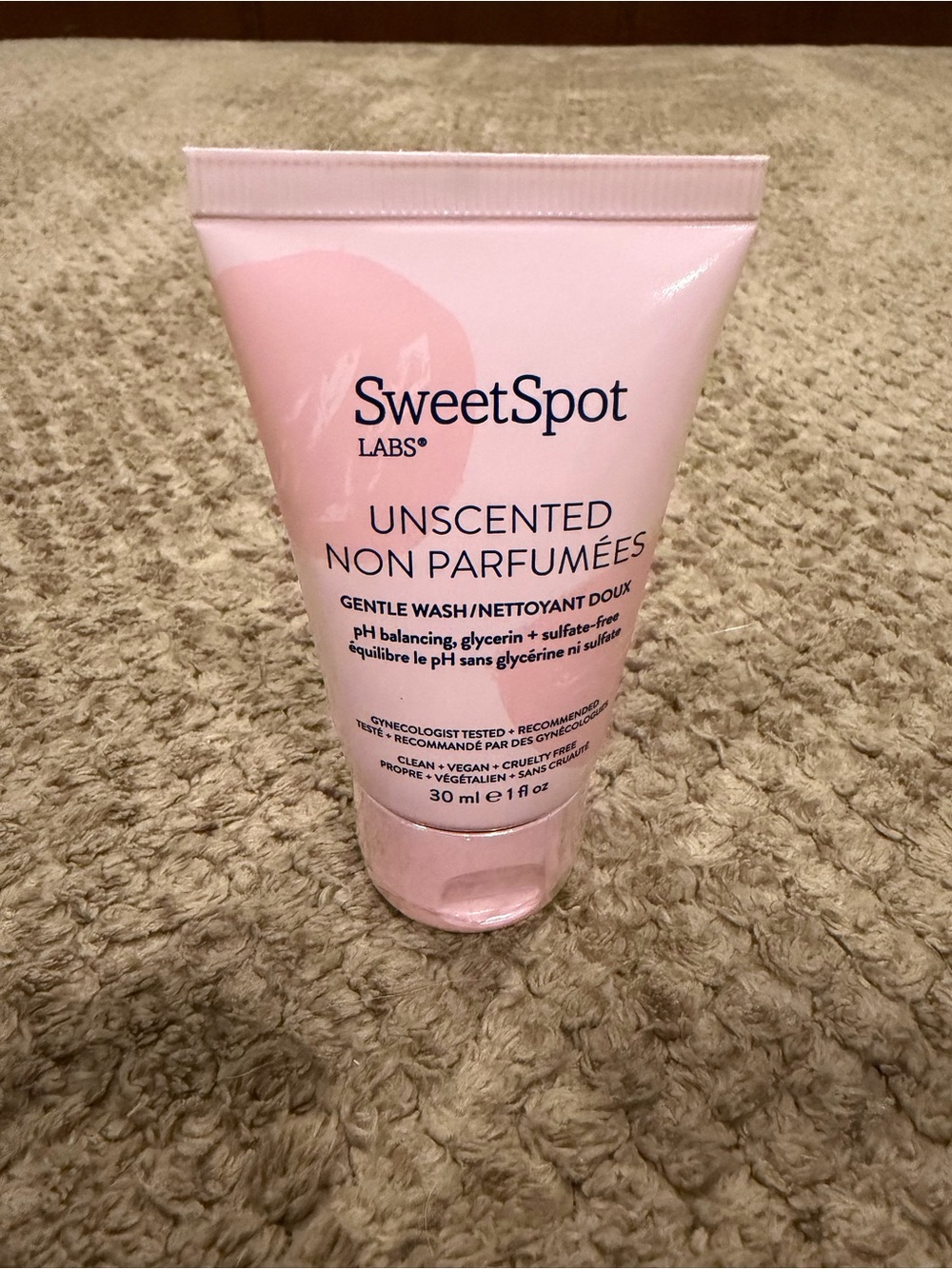 SweetSpot Labs Gynecologist Tested & Recommended Unscented Gentle Wash - 1 fl oz